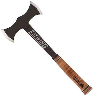 Backorder - Estwing Black Eagle Double Bit Axe Leather Handle - $50.99 (Free Shipping on $100+ Orders)