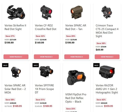 Get 15% Off on Red Dots with coupon "SEECLEARLY15" @ AR15Discounts