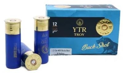Troy YTR 12 Ga #00 Buckshot 2-3/4'' 9 Pellet 1300 FPS 200 Rnds - $114.99