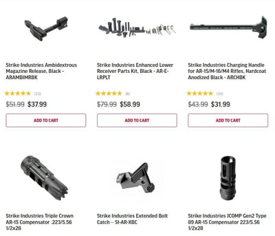 Strike Industries - August 31-September 4th - @ Palmetto State Armory