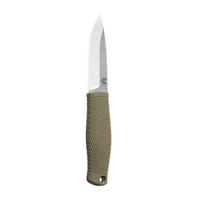 BENCHMADE 200 Puukko Fixed Blade 3.75: Knife - OD Green Santroprene handle w/ Black Leather Sheath - $99.99 (FREE Shipping on Firearms)