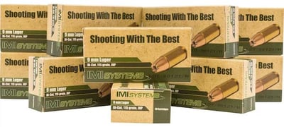 IMI 9mm 115-Gr. JHP 500 Rnds - $179.99 (Free Shipping on $100+ Orders)