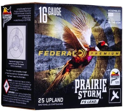 Federal Premium Prairie Storm 16 Gauge Copper Plated Lead Ammo - $20.90 (Free Shipping on $100+ Orders)