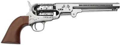 Pietta 1851 Gettysburg Union Commemorative Black Powder Revolver 36 Caliber 7.5" Stainless Barrel Stainless Frame Walnut Grip - $419.99 (Free Shipping on $100+ Orders)