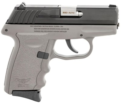 SCCY CPX-3 .380 ACP 3.10" Barrel Sniper Gray Polymer Grip 10rd - $205.16 