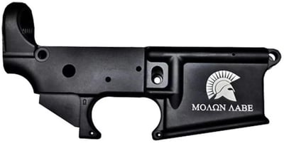 Anderson AM-15 Forged Stripped AR15 Lower Receiver Black Spartan Molon Labe Logo Retail Packaging - $42.99 (S/H $19.99 Firearms, $9.99 Accessories)