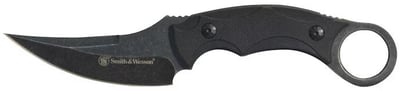 Smith & Wesson 995 Fixed Blade Knife 3.75" Clip Point 8Cr13MoV Stonewashed Blade Glass Filled Nylon Handle Black - $15.95 (Free Shipping on $100+ Orders)