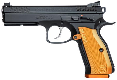 CZ SHADOW II 9mm, 4.9" Barrel, Orange Aluminum Grips, 17rd - $1714.49
