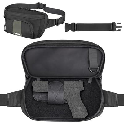 40% off NOOLA Tactical Fanny Pack, Waist Pack for Men Women, Large Crossbody Bag for EDC Gear, Hiking Fanny Belt Bag for Hunting, Outdoor, Cycling, Black w/code I78IKL3X - $15.59 + FREE Shipping