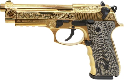 EAA Girsan Regard MC Deluxe 9mm Gold Engraved 18 Round Capacity 390088 - $699 