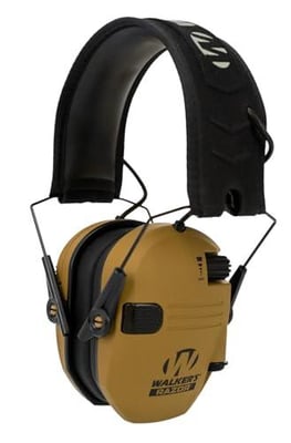 Walker's Razor Slim Ultra Low Profile Compact Design Adjustable Range Shooting Hunting Hearing Protection Electronic Earmuffs - Battle Brown - $30.88 + FREE Shipping