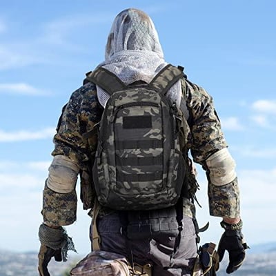 HUNTVP 20L Tactical Backpack Military MOLLE 20L (Camo, Black, Green, Brown) - $25.99 + FREE Shipping