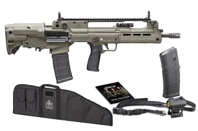 Springfield Hellion Bullpup OD Green 5.56mm Gear Up Rifle Package with Extra Mag, Vortex Optic, Sling, Voucher, Case - $1679.99 (Free S/H on Firearms)