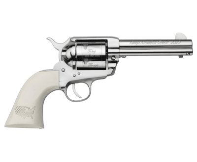Pietta 1873 Trump Revolver .45 Colt 4.75" Barrel Nickel Plated / Ivory Grips 6-Rounds - $649.99 ($19.99 S/H on Firearms / $15.99 Flat Rate S/H on ammo)