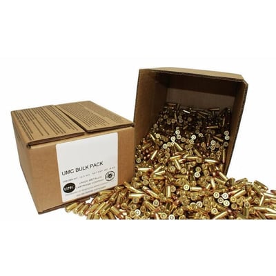 Remington UMC Handgun Ammunition 9mm Luger 115 gr MC 1145 fps 1000/ct (Bulk) - $239.99 