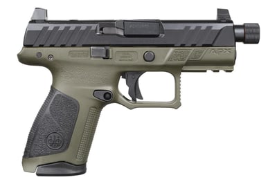 Beretta APX A1 Compact Tactical OD Green 9mm 3.7" Barrel 15-Rounds - $442.68 ($342.68 After $100 MIR)