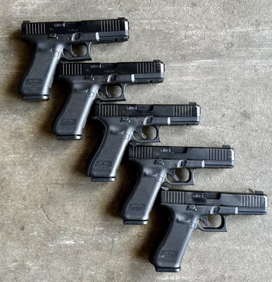 (1) Police Trade Glock 17 Gen 5 9mm Ameriglo Night Sights 17 Round Capacity - $389 