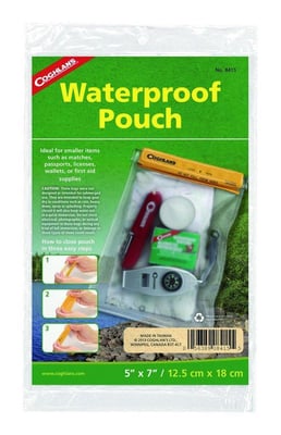 Coghlan's 8415 5-Inch by 7-Inch Clear PVC Waterproof Pouch Dry Bag - $2.23 (Add-on) (Free S/H over $25)