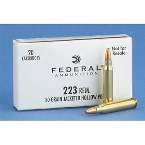 Federal .223 Rem. 50-gr. JHP 20 Rnds - $12.34 (Buyer’s Club price shown - all club orders over $49 ship FREE)