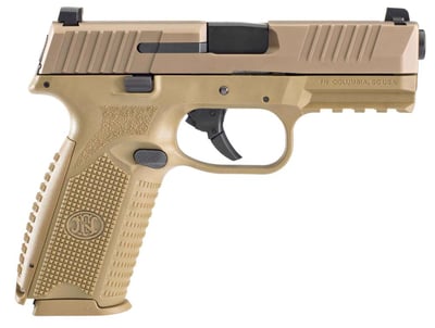 FN 509 9mm Luger 4" 17+1 Flat Dark Earth Interchangeable Backstrap Grip No Manual Safety - $524.19 (add to cart to get this price)