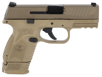 FN 509C Compact Frame 9mm 15+1/12+1 3.70" Barrel FDE - $431.57 