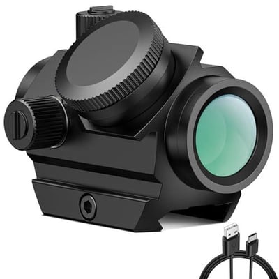 MidTen Rechargeable Red/Green Dot with Motion Awake 3 MOA 1x21mm with Lower 1/3 Co-Witness Riser & Low-Profile for 20mm Picatinny Mount, IPX7 Waterproof & Fogproof - $34.99 w/code "N2PTE8PT" + FREE Shipping