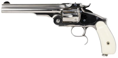 Taylors & Company 550692 Russian 45 Colt (LC) Caliber with 6.50 Barrel 6rd Capacity Cylinder Overall Nickel-Plated Finish Steel & Ivory Synthetic Grip -No sales tax, NO cc fees-- $1576.76