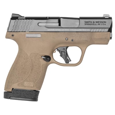 Smith & Wesson M&P9 Shield Plus 9mm 3.1" 13rd Black FDE - $346.98 (email price)