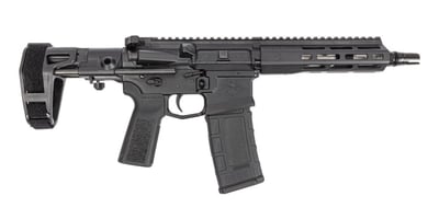 PSA Sabre Enhanced Mixtape Vol. 1, The Black Album - 300BLK 8" 1:5 Pistol w/ Sabre Plan B Mount & Maxim CQB Brace, Black - $1199.99