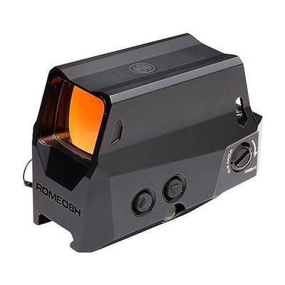 Sig Sauer ROMEO8H Red Dot Sight, Ballistic Circle DOT, 0.5 MOA ADJ, Side Battery, HEX Bolt Mount, Shroud, Black - $494.93 + FREE Shipping