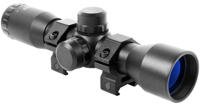 Aim Sports 4X32 Compact Mil-Dot Scope w/ Rings - $22.95 