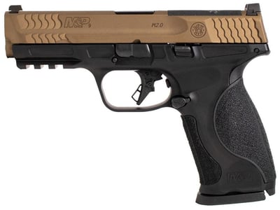 Smith & Wesson M&P9 M2.0 Metal 9mm 4.25" 23+1rd Burnt Bronze w/ Viridian RFX15 Green Dot & 4 Mags - $599.99 (Free S/H on Firearms)