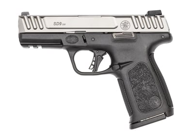 Smith and Wesson SD9 2.0 Black / Stainless 9mm 4" Barrel 16-Rounds - $249.98