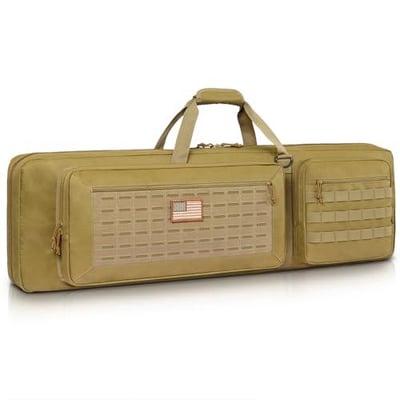 40% off CVLIFE 42" Soft Rifle Case Rifle Bag Double Long Gun Bag Gun Case Rifle Backpack, with Backpack Straps and Lockable Zipper for Gun Storage and Transportation and Outdoor Hunting Shooting w/code WZVEWOIH - $29.99 + FREE Shipping