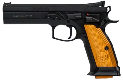 CZ 91261 CZ 75 Tactical Sport Orange 9mm Luger 5.40" 20+1 Black Orange Aluminum Grip- $1575.31