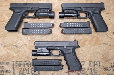 Glock 17 Gen4 9mm Police Trade-In Pistols with Night Sights and TLR-1 Light (Good Condition) - $429.99 (Free S/H on Firearms)