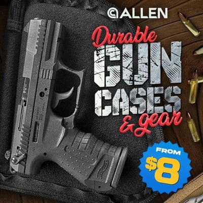 Sweet 55+% off savings! Allen Co. pistol gun cases from $7.94 (Free S/H over $25)