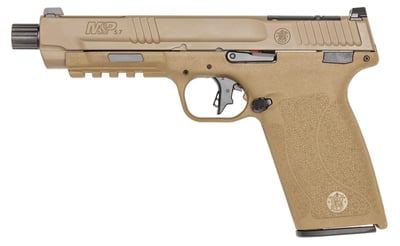 SMITH & WESSON M&P 5.7x28 5" 22rd Optic Ready Pistol w/ Threaded Barrel & No Thumb Safety FDE - $578.20 (E-Mail Price) 