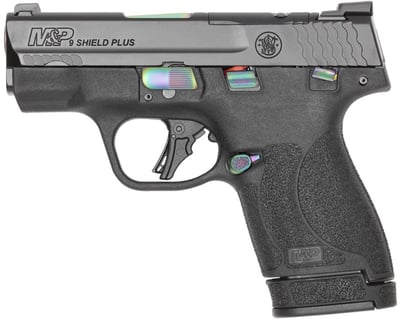 Smith & Wesson M&P9 Shield Plus 9mm Optic Ready Pistol with Black and Turquoise PVD Finish - $429.95 