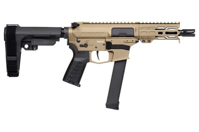 CMMG Banshee MKGs 9mm Semi-Auto AR-15 Pistol with Coyote Tan Finish (Glock Mag Compatible) - $1479.99 (Free S/H on Firearms)
