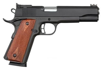 Rock Island Pro Ultra Match 1911 .45 ACP 5" 8rd Semi-Auto, Black Parkerized, Wood Grip - $544.90 ($16.95 Firearms, $11.99 Accessories)