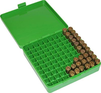 MTM 100 Round Flip-Top Ammo Box 40/45/10MM Cal (Green) - $3.37 + FREE Shipping