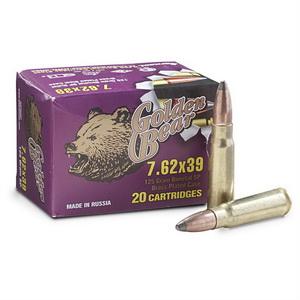 Golden Bear 7.62x39mm 125-gr. SP 240 Rnds - $87.39 (Buyer’s Club price shown - all club orders over $49 ship FREE)