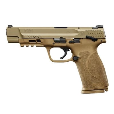 SMITH & WESSON MP9 M2.0 9mm 5" 17rd FDE Thumb Safety - $541.27 (Free S/H on Firearms)