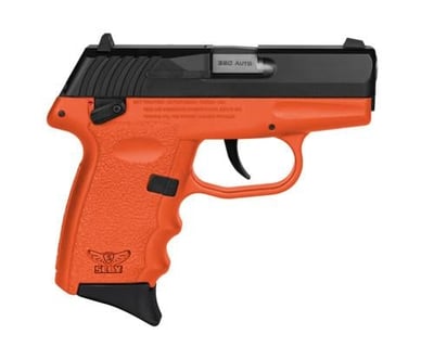 SCCY Industries CPX-4 .380 ACP, 2.96" Barrel, Orange Frame, Black Slide, Manual Thumb Safety, 10rd - $258.99