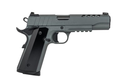 Tisas 1911 Night Stalker 10mm Pistol with 5 Inch Barrel and Gray Cerakote Finish - $449.99 