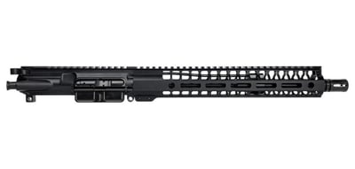 Builder's Grade Complete 12.5" 5.56 Upper Receiver, A2, 12" M-LOK, with BCG & CH, Black - $209.96