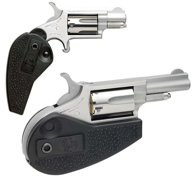 NAA HGM Mini-Revolver 22 Mag 5rd 1.63" Stainless Steel, Black Synthetic Holster Grip - $208.58