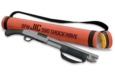 Mossberg 590 Shockwave Just In Case 12 Ga 14" Cerakote SS Finish, Raptor Pistol Grip, Waterproof Tube - $473 