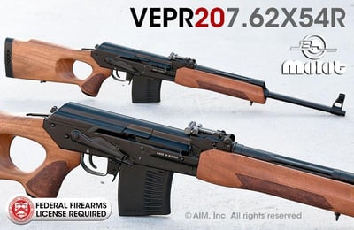 Russian VEPR 7.62x54R 20" Rifle - $819.95 after code "AIM040715"